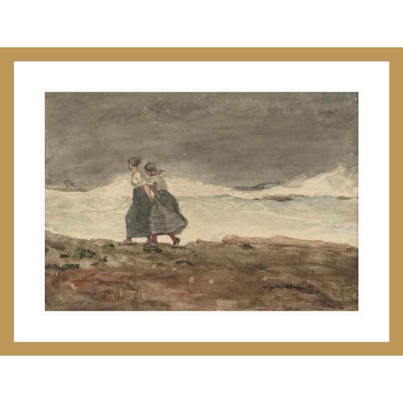 «Danger» par Winslow Homer, impression giclée sur cadre, H 22,55 po x l 29,5 po