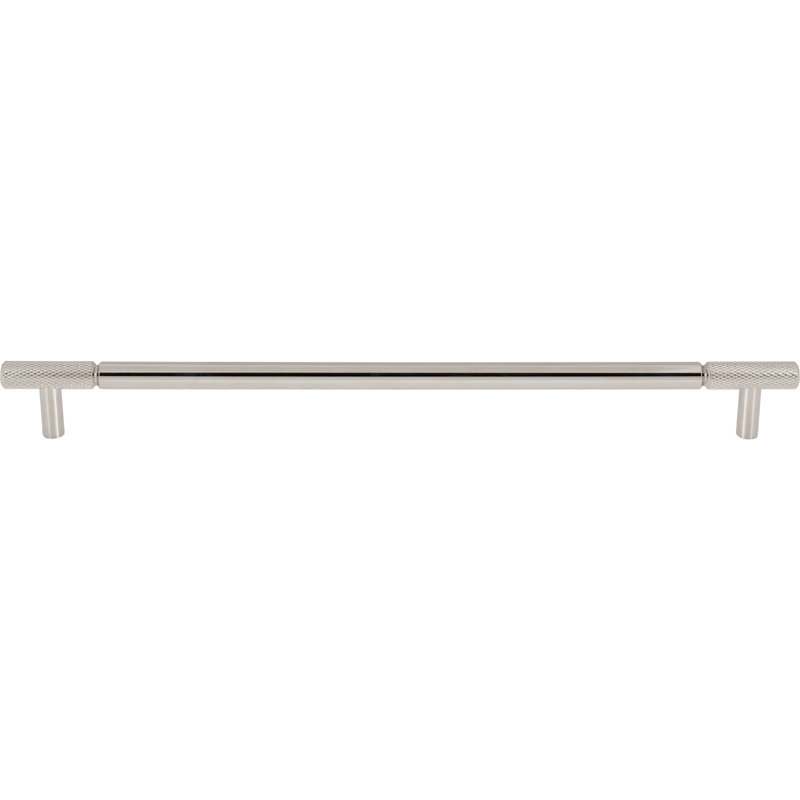 Prestwick Bar Pull, Polished Nickel, 12" Center To Center