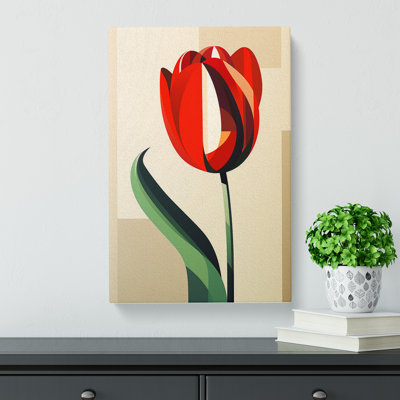Tulip Flower Constructivism No.4 - Print