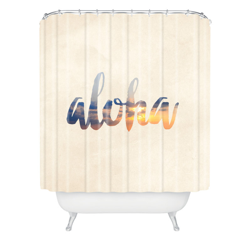 Rideau de douche simple en polyester Darina