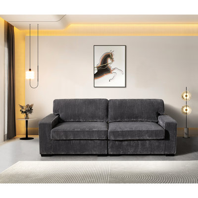 Gris confortable avec appuis-tête réglables et coussins de siège