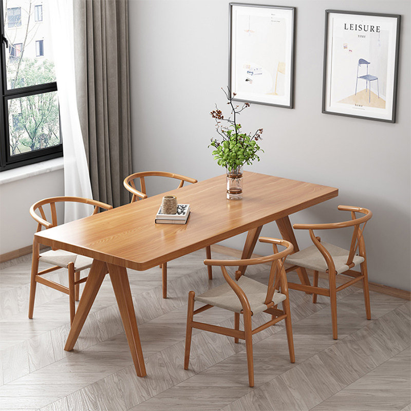 Table de salle à manger Burlywood, H 29,53 po x L 94,49 po x l 35,43 po