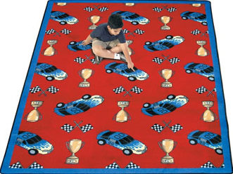 Tapis «Just for Kids Start Your Engines», 5 pi 4 po x 7 pi 8 po