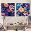 Orly - Ensemble de 2 collages carrés floraux-101845552-101845549