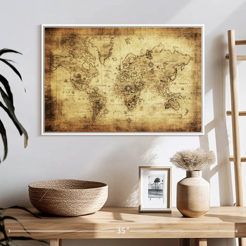 Ancient World Licata, 25" X 17", Floating Frame White