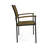 Patio Wood And Metal Chair,Set Of 2