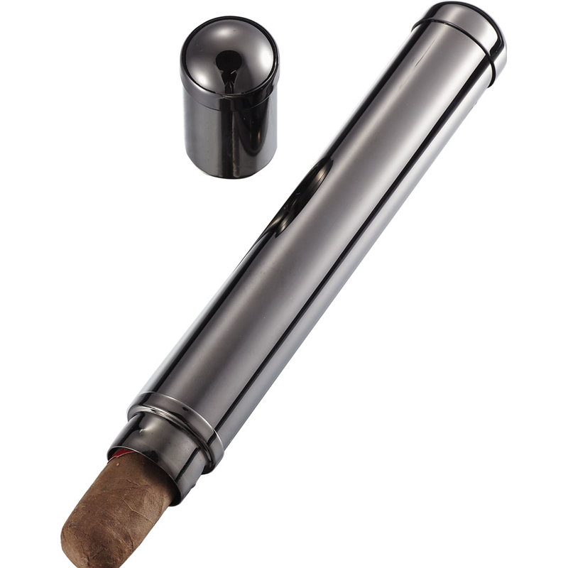 Stainless Steel Cigar Case, Yes, Georgia
