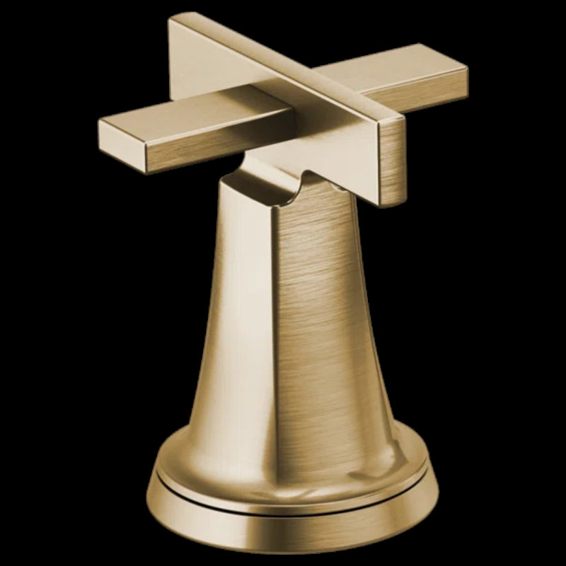 Levoir® Two-Handle Wall Mount Lavatory Faucet - Less Handles, Luxe Gold, High, Cross