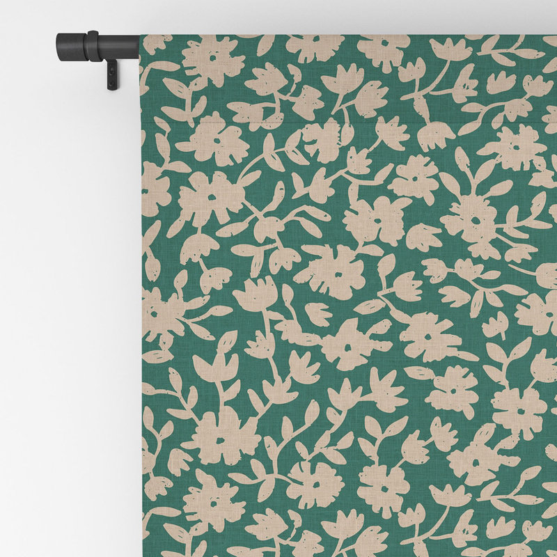 Holli Zollinger Cerie Bouquet Garden 1pc Blackout Window Curtain Panel, 50" W x 120" L