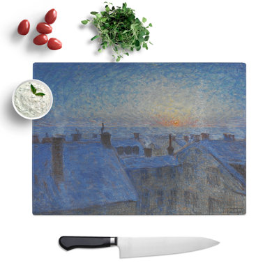 Sunrise over the Rooftops by Eugene Jansson Chopping Board