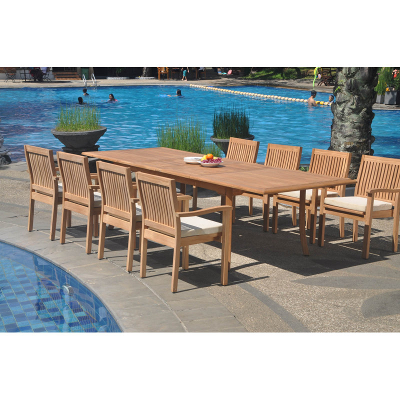 Ensemble repas 11 pièces Minnesota, H 30,5 po x L 82 po x l 40 po, 8