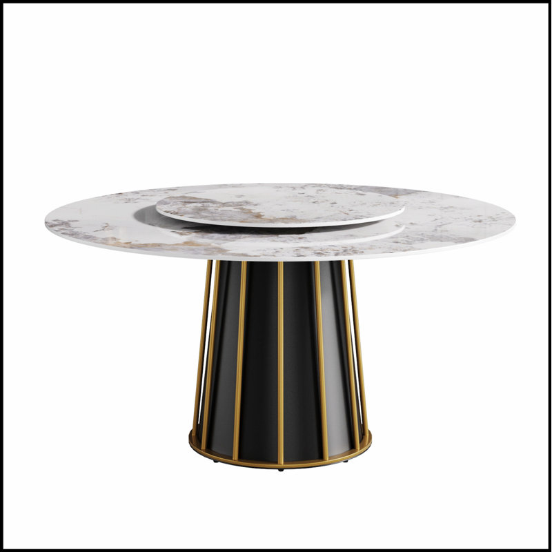 Table de salle à manger Modern, H 29,53 po x L 59,05 po x l 59,05 po