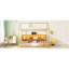 Lit simple avec lumière DEL, lit maison en bois avec bibliothèque de rangement, lit maison au sol avec garde-corps-1269779484