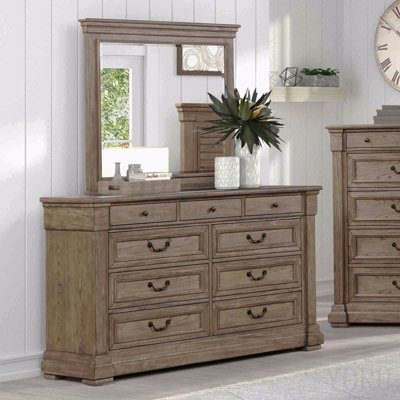 Commode à finition grise vieillie 1pc