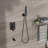 Shower System With Tub Spout & 59" Hose - Stainless 16 Inch Waterfall Easy Installation Bronze