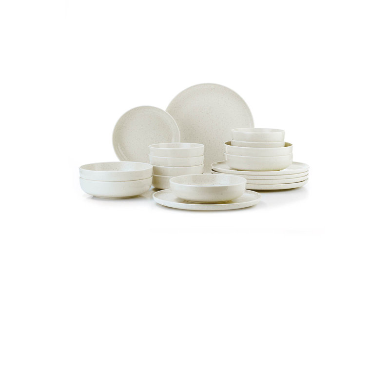 Service de table (18 pièces), Blanc