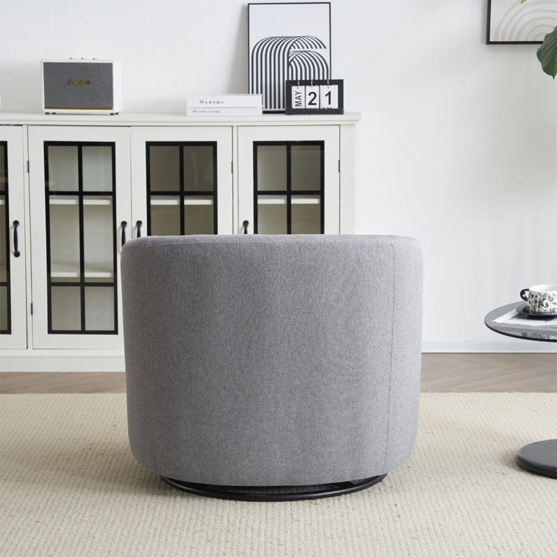 Daurenbek Upholstered Swivel Armchair