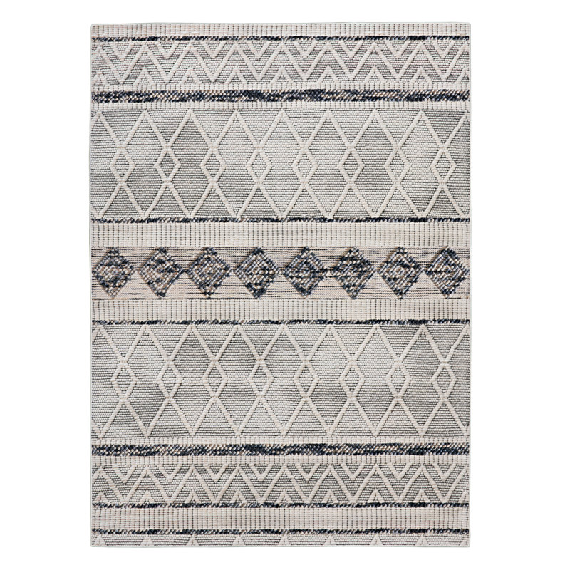 Geometric Indoor Rug, Rectangle 5' x 7'