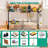 Over The Sink Drying Rack (Expandable Dimension) Snap-On Design 2 Tier Large Dish Rack Kitchen Count Organization and Storage