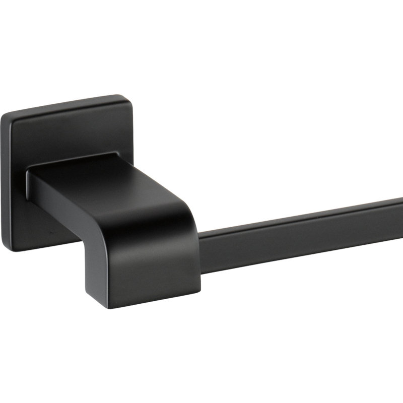 Ara 24-inch Matte Black Wall Mounted Towel Bar