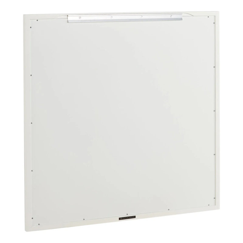 Burfield Bathroom Vanity Mirror, Natural Bamboo, 34" x 34"