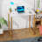 Office Desk Small Computer Desk Study and Writing Table Simple Modern Desk with Metal Frame for Home Office -1833048178-1833048180