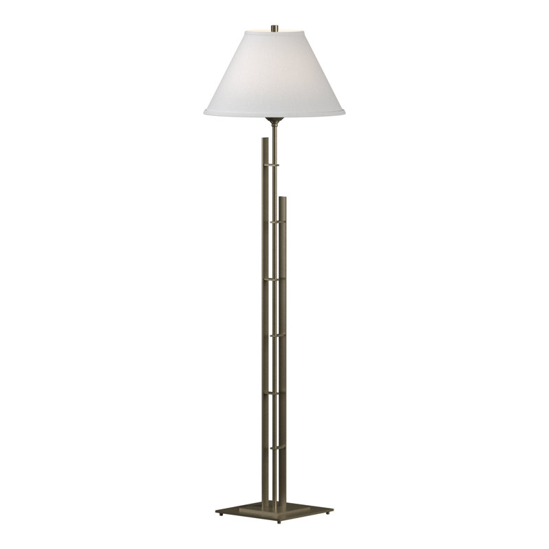 Metra 57.2" Floor Lamp, Natural Anna, Soft Gold