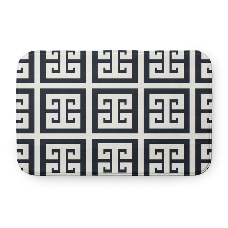 Non-Slip Bath Mat, 17" W x 24" L, Black