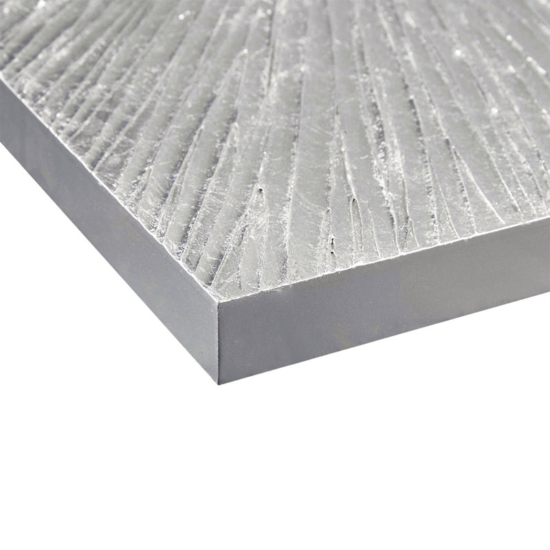 Hand Painted Dimensional Resin Wall Art, Silver