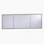 Bureau en miroir - Style glamour - Argent mat brossé avec miroir