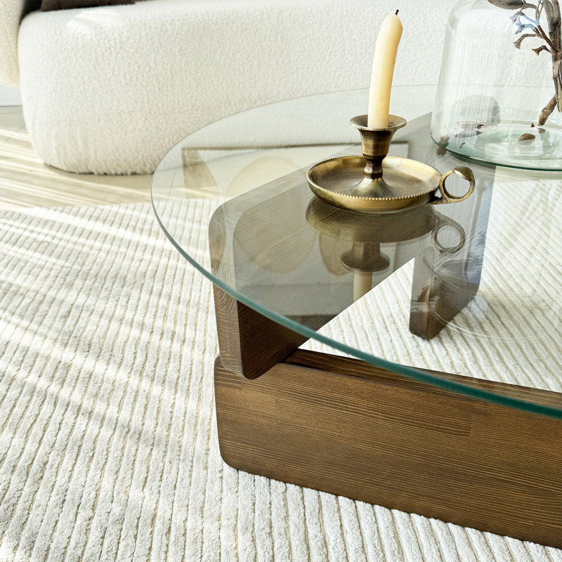 Sicario Coffee Table, Fume, Walnut