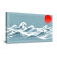 Art nautique et plage, vagues du soleil rouge