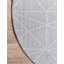 Tapis géométrique gris foncé / ivoire Oceola-1618047413