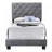 Charming Gray Twin Bed With Storage