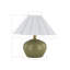 Lampe de table 14 po avec abat-jour en lin Ifeyinwa, vert
