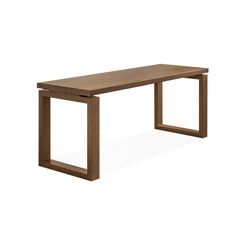 Bureaux rectangulaires bruns en bois massif, H 29,53 po x l 70,87 po x P 23,62 po