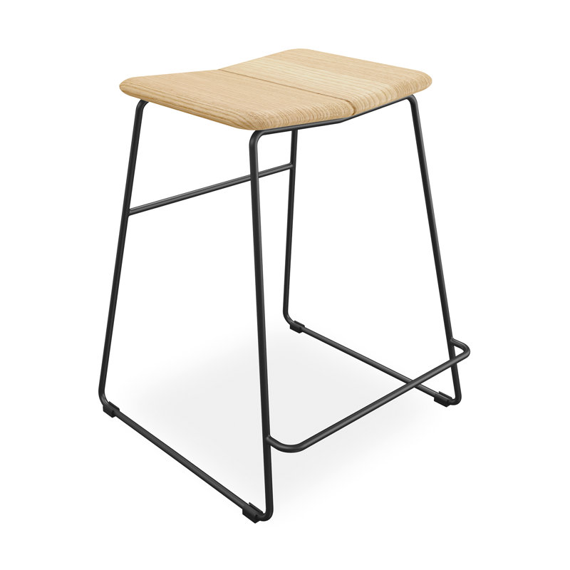 Aero Bar Stool & Counter Stool, Bar Stool (30" Seat Height), Black