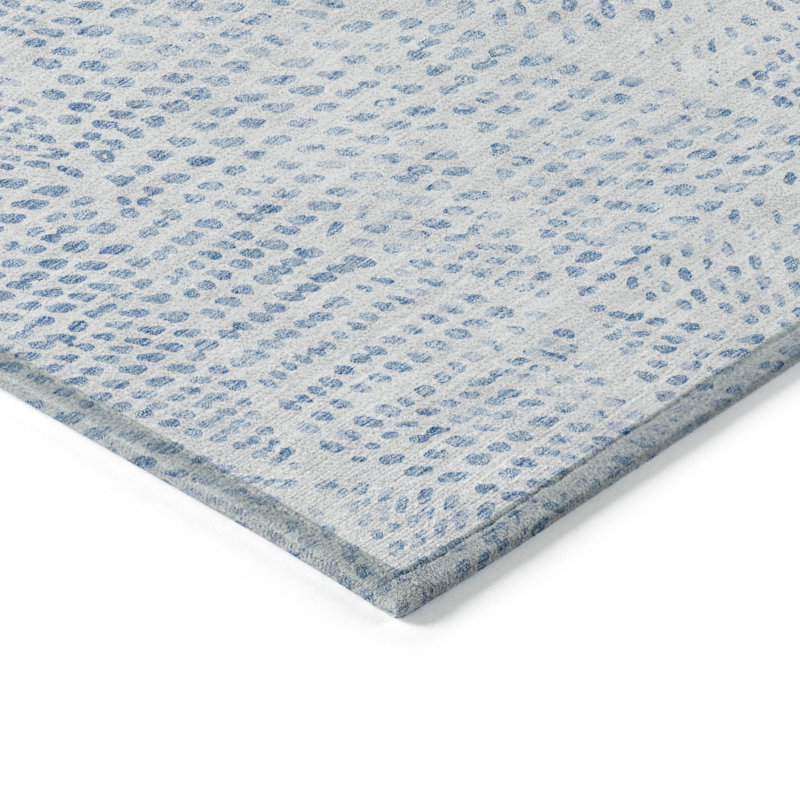 Tapis intérieur lavable à motif géométrique ivoire 5 pi x 8 pi