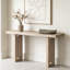 Console en placage de conception unique avec des formes latérales distinctives, pour le vestibule-257295779