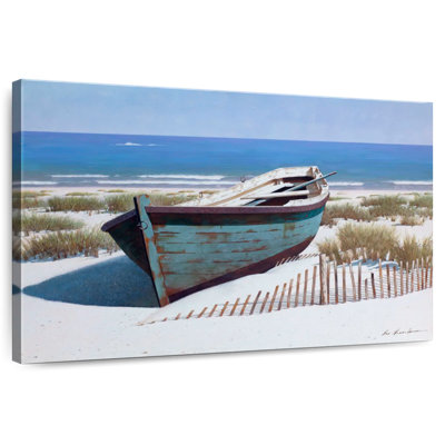 Mehar Blue Boat On Beach