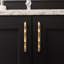 Poignée pour appareil Trellis Collection - Poignée d'armoire centrale à centrale en laiton brossé 12 po - Quincaillerie traditionnelle pour tiroirs et armoires-122610208-122610221