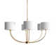 Tanyel 6 Light Metal Dimmable Chandelier