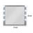 Solid And Engineered Wood Flat Wall Mirror