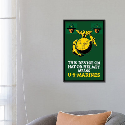 « wwi poster the marine corps », affiche rétro sur toile
