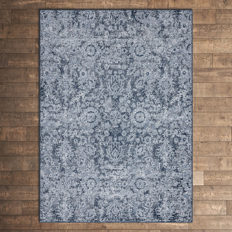 Tapis bleu Arisbeth, Rectangle 8 pi 9 po x 12 pi 2 po