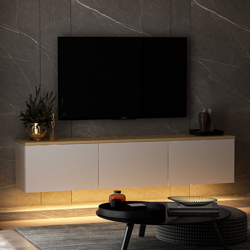 Alaniz TV Stand for TVs up to 65", White
