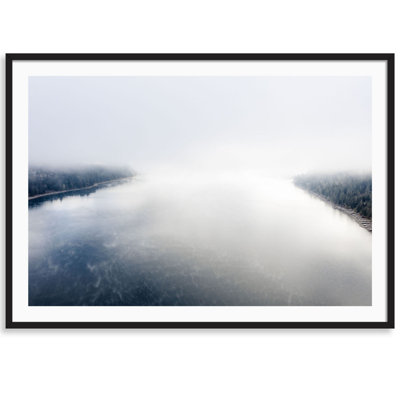 Tahoe Foggy Morning Print by Carly Tabak