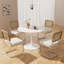 Ensemble de table de salle à manger à piédestal 5 pièces-746666790-746666787-746446185