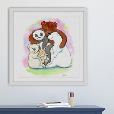 'Bear Hug' by Phyllis Harris Framed Print