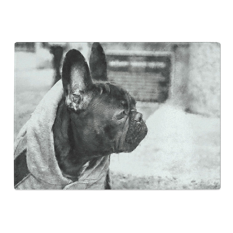 French Bulldog Vol.2 Chopping Board, 0.4cm H x 20cm W x 28.5cm L